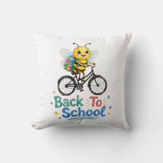 Söt Bina Tillbaka Till Skolan Kudde
