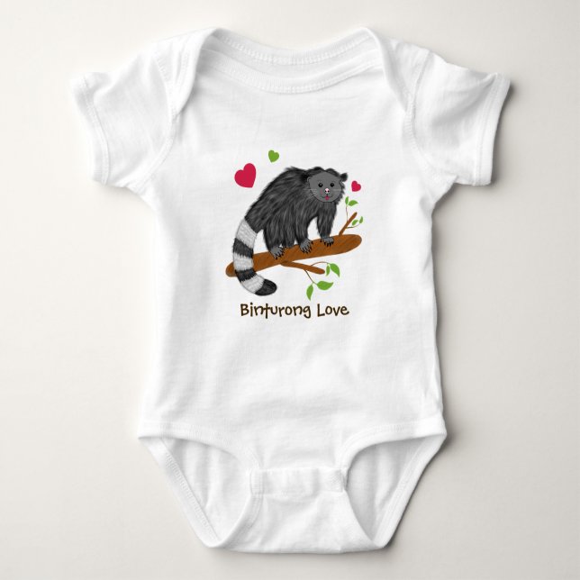 Söt Binturong Kärlek T Shirt (Framsida)