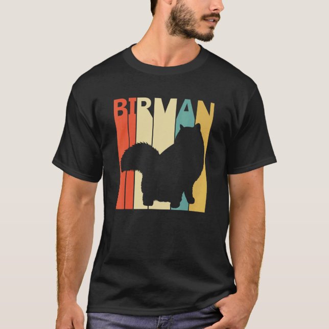 Söt Birman Katt T Shirt (Framsida)