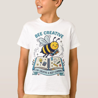 Söt Biv Kreativt Lärande Anteckningsbok Barnskola T Shirt