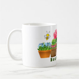 Söt Bivänlig Kaktus Blomsterträdgård Kaffemugg