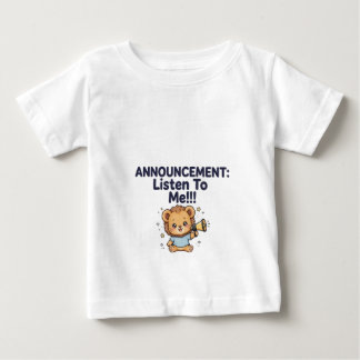 Söt Björn Annonsering Baby t-shirt