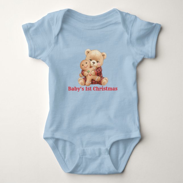 Söt björn första julen  t shirt (Framsida)