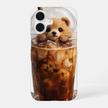 Söt Björn Kaffe iPhone-fodral | Estetiskt Djur