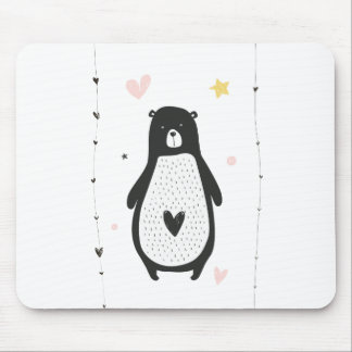 Söt björn musmatta