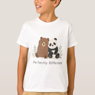 Söt Björn & Panda Neurodiversitets Inkludering T-S T Shirt