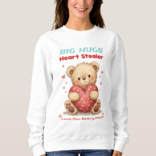 Söt Björn som Stjäl Hjärtan med Stora Kramar T Shirt