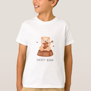 söt björn söt teddybjörn t-shirt. t shirt