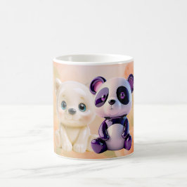 Söt björnduo kaffemugg