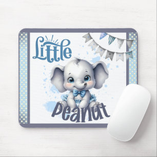 Söt Blå Elefant - Lilla Peanut Musmatta
