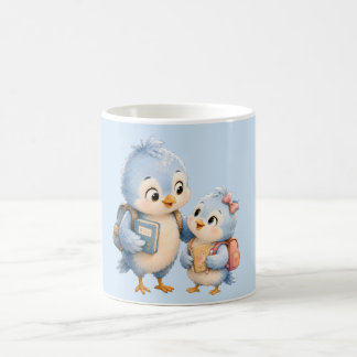 Söt blå fågel bror accent kaffemugg