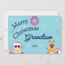 Söt Blå God Jul Sonson Jul