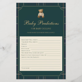 Söt Blå Grön Karoad Björn Baby Shower Lek