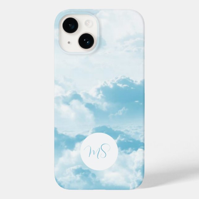 Söt Blå himmel Apple Samsung Phone Case (Baksida)
