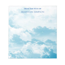 Söt Blå himmel från skrivbordet