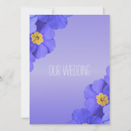 Söt blå trädgårdsblommor Christian, religiösa Inbjudningar