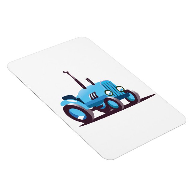 Söt Blå Traktor Magnet (Högersidan)