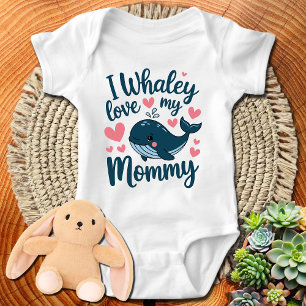 Söt Blå Val Jag Valar Min Mamma T Shirt