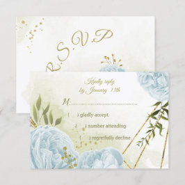 söt blåa blommor grönt löv botaniskt OSA kort