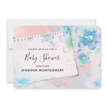 Söt Blåa blommor på Rosa Bakgrundsbabyskuva