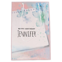 Söt Blåa blommor på Rosa Bakgrundsdag