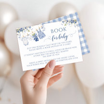 Söt blåbärs-söt bok för baby shower