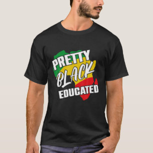 Söt Black and Educated: Jag är en stark afrikan T Shirt