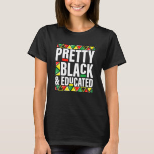 Söt Black Educated African American Melanin Bla T Shirt