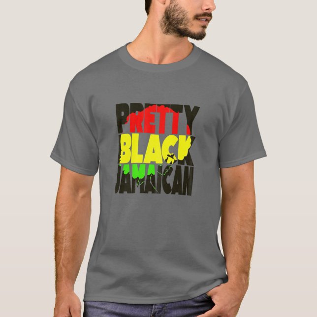 Söt Black Jamaica Afro Jamaican Women Jamaica T Shirt (Framsida)