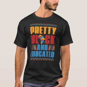 Söt Black och Educated African American Black H T Shirt