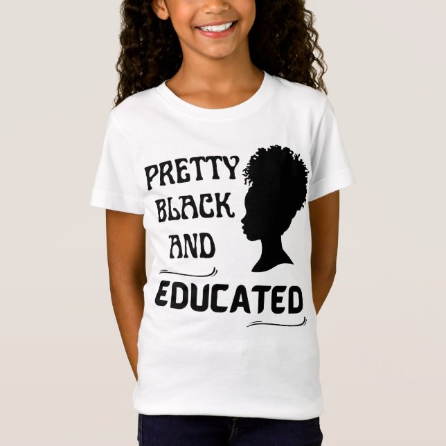 SÖT BLACK OCH UTBILDNING T SHIRT (Framsida)