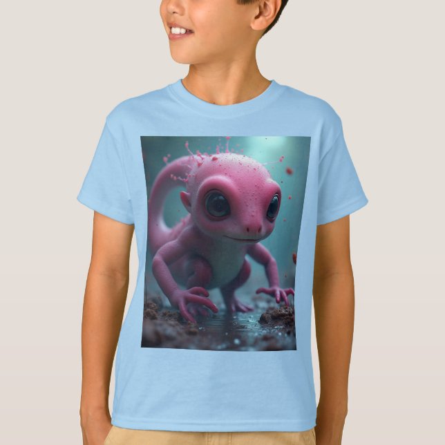 Söt bläckfisk spel varelse t shirt (Framsida)