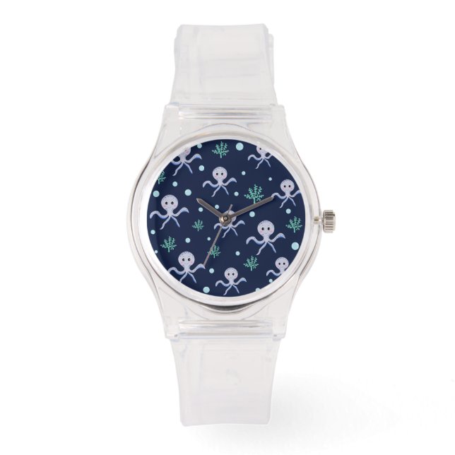 Söt bläckfiskmönster armbandsur (Framsida)
