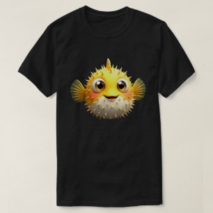 Söt blåsfisk Lätt Halloween Puffer Fish  T Shirt