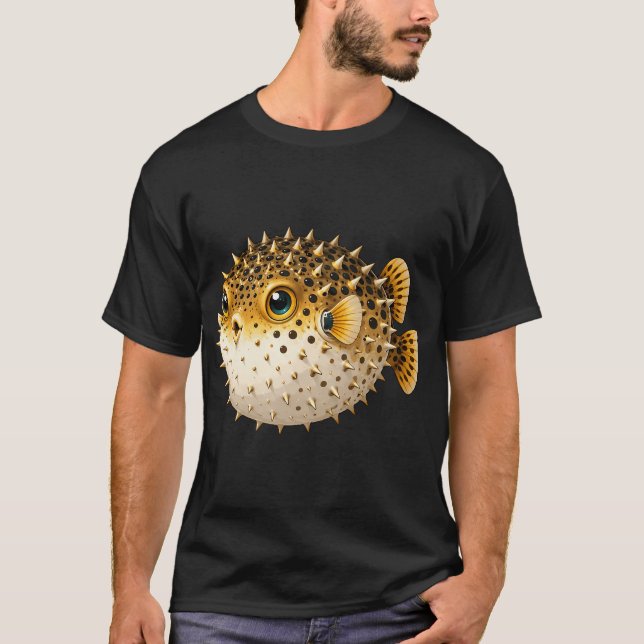 Söt blåsfisk t shirt (Framsida)