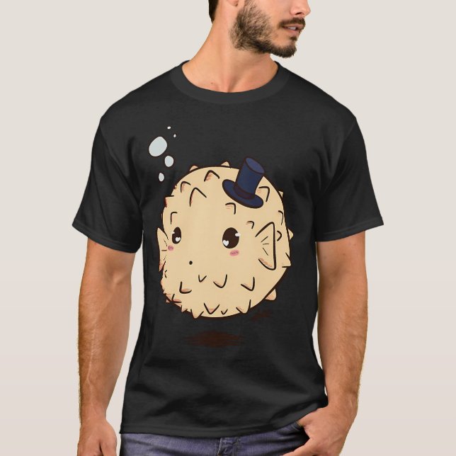 Söt blåsfisk t shirt (Framsida)