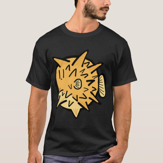 Söt blåsfisk t shirt (Framsida)