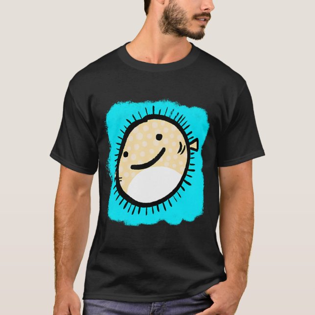 söt blåsfisk t shirt (Framsida)