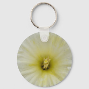 Söt Blek Daffodil Keychain Nyckelring
