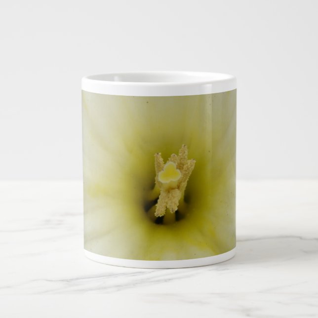 Söt Blek Daffodil Mugg Jumbo Mugg (Framsidan)