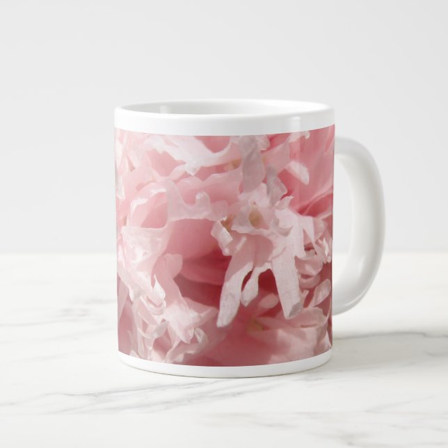 Söt Blek Rosa Poppy Mugg Jumbo Mugg (Framsida höger)