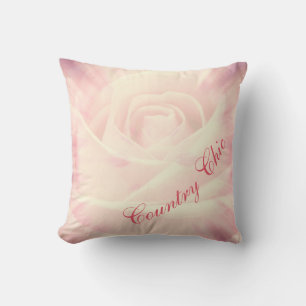 Söt Blek Rosa ros Land Chic design Kudde