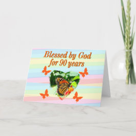 SÖT BLESSED AV GOD BIRTHDAY-KORT KORT