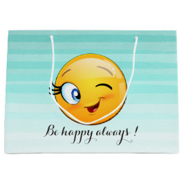 Söt blinkande Emoji-ansikte - Var alltid glad