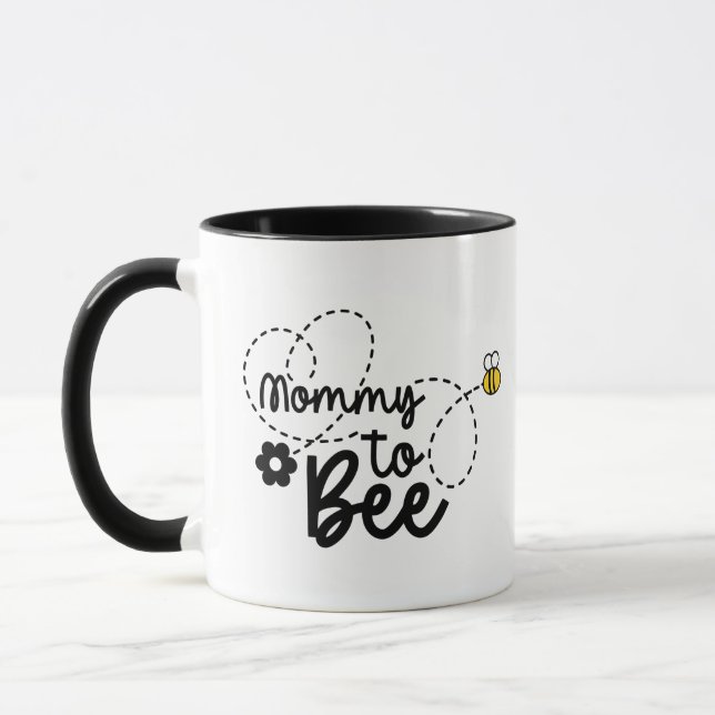 Söt blivande mamma-ordkonst mugg (Vänster)