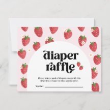 Söt blöja lotteri Berry Söt Bebis baby shower-kort