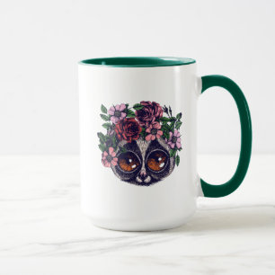 Söt blom- Lemur Mugg