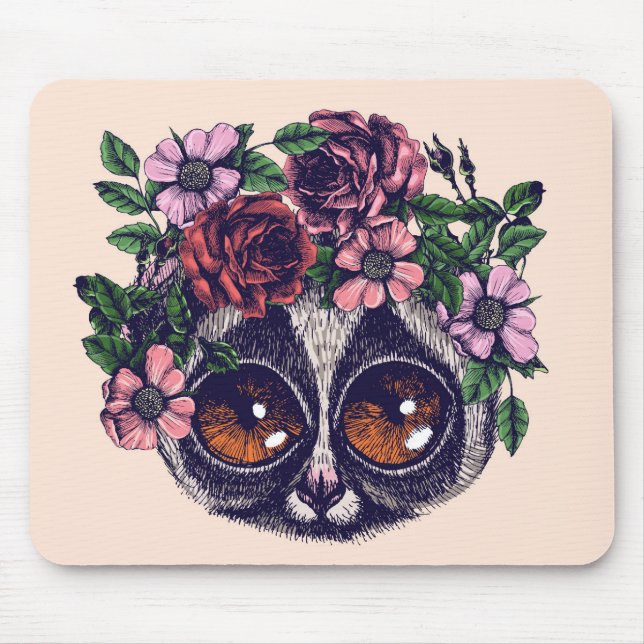 Söt blom- Lemur Musmatta (Framsidan)