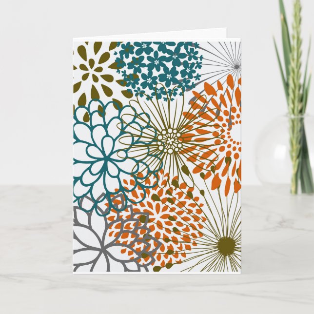 Söt blombrevkort kort (Framsida)
