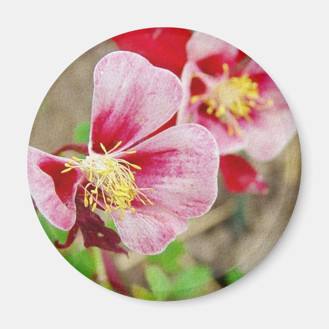 Söt blomma 2 magnet (Framsidan)